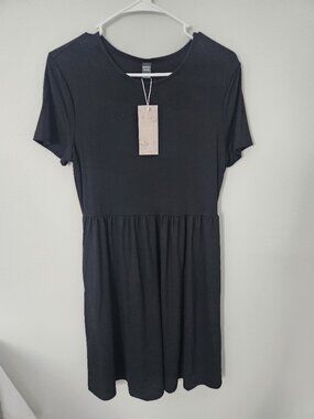 EMERY ROSE Black Babydoll Dress – Women's Medium